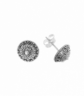 Boucle d'oreille Argent Bouton Filigrane Prix Paire