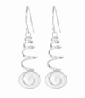 Boucle d'oreille Argent Oeil de Shiva Spirale Prix Paire