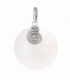 Pendentif Argent Nacre Cercle Spirale