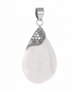 Pendentif Argent Nacre Filigrane