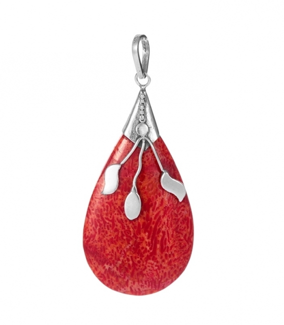 Pendentif Argent Corail Filigrane