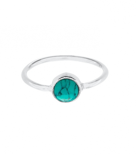 Bague Argent Turquoise 7mm