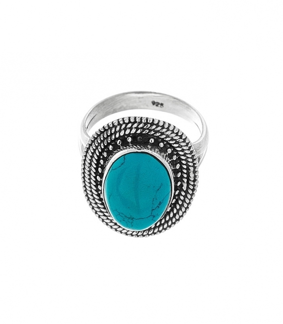 Bague Argent Turquoise 2,20cm