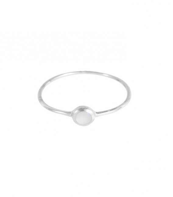 Bague Argent Nacre 4.5mm