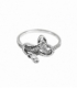 Bague Argent Serpent Nacre