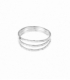 Bague Argent Lignes 6mm