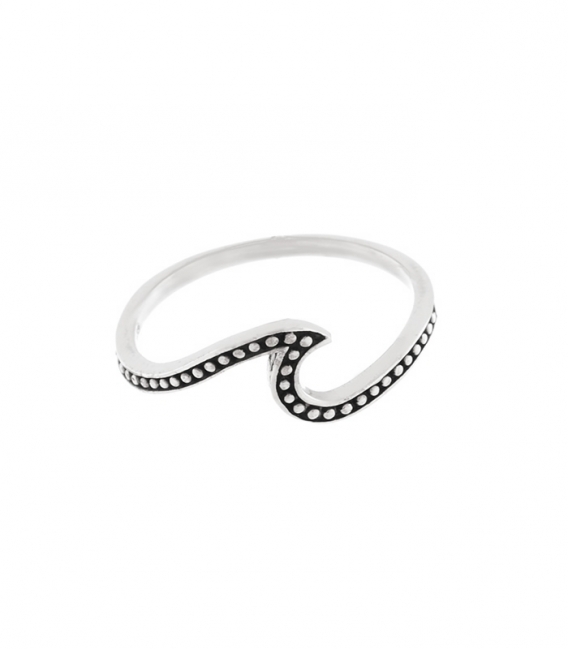 Bague Argent Vague Bali 7mm