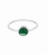 Bague Argent Malachite 7mm