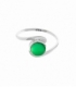 Bague Argent Jade 1,10cm