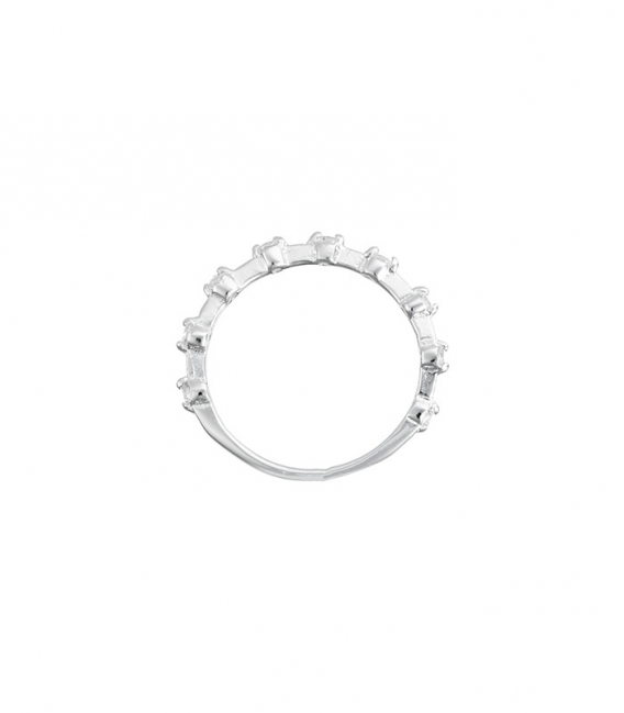 Bague Argent Zirconiums 2mm