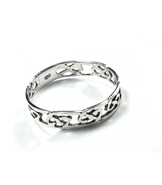 Bague Argent Tribal