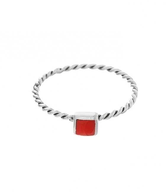 Bague Argent Corail 4.5mm