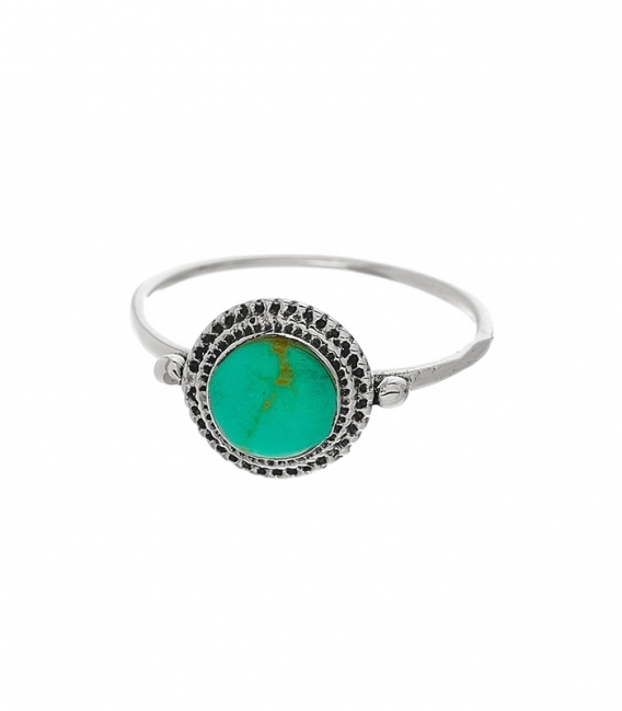 Bague Argent Turquoise 9.5mm