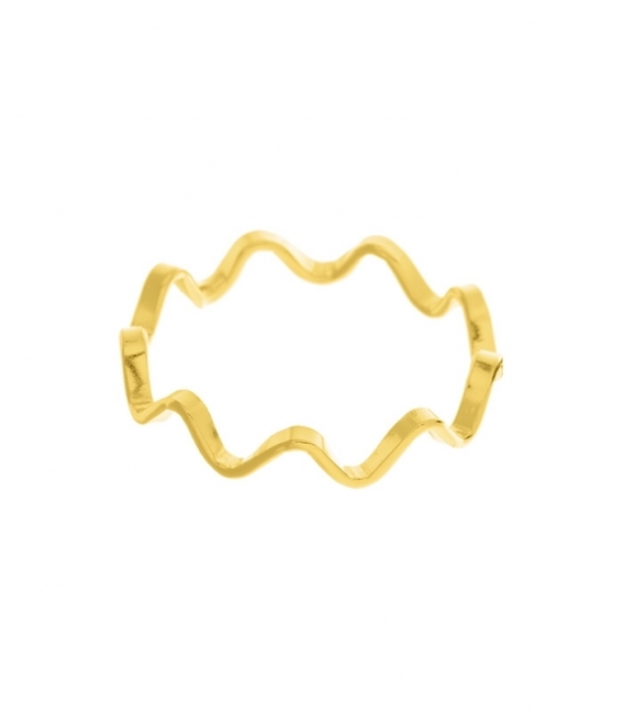 Bague Argent Fantaisie Recouvert d'Or 513-5