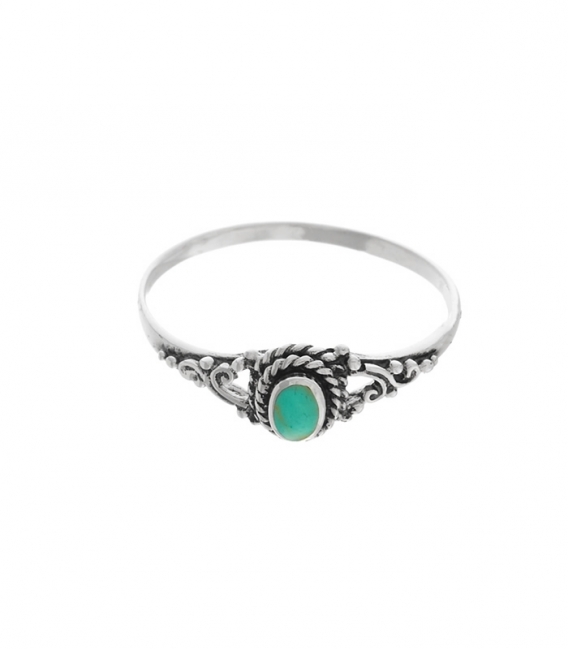 Bague Argent Turquoise 6.2mm