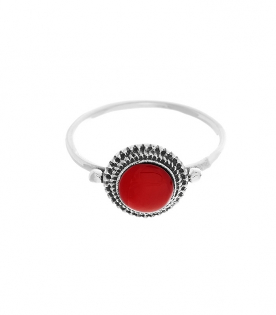 Bague Argent Corail 9.5mm