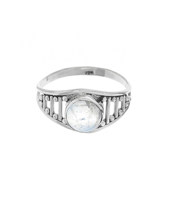 Anillo Plata Piedra Luna 1,00cm