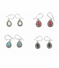 Boucles d'oreilles Argent Email