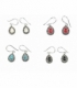 Boucles d'oreilles Argent Email