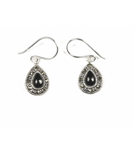 Boucles d'oreilles Argent Email