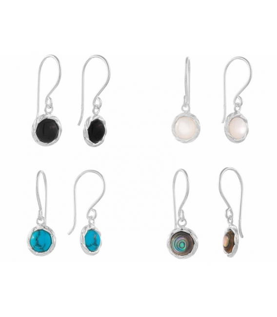 Boucles d'oreilles Argent Pierre Prix Paire