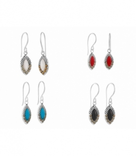 Boucles d'oreilles Argent Pierre Prix Paire