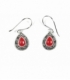 Boucles d'oreilles Argent Email