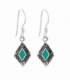 Boucles d'oreilles Argent Pierre 1,30cm. Prix Paire