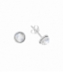 Boucles d'oreilles Argent Pierre 7mm. Prix paire