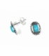 Boucles d'oreilles Argent Email 10mm. Prix paire