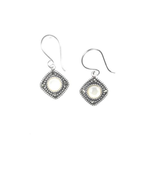 Boucles d'oreilles Argent Pierre Prix Paire