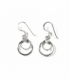 Boucles Argent d'oreilles Pierre Cercles 11mm