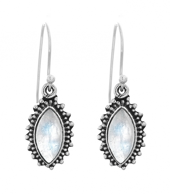 Boucles d'oreilles Argent Pierre 1,90cm. Prix paire