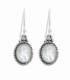 Boucles d'oreilles Argent Pierre 1,40cm. Prix paire