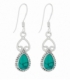 Boucles d'oreilles Argent Pierre 2,20cm. Prix paire