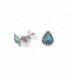 Boucles d'oreilles Argent Email 10mm. Prix paire