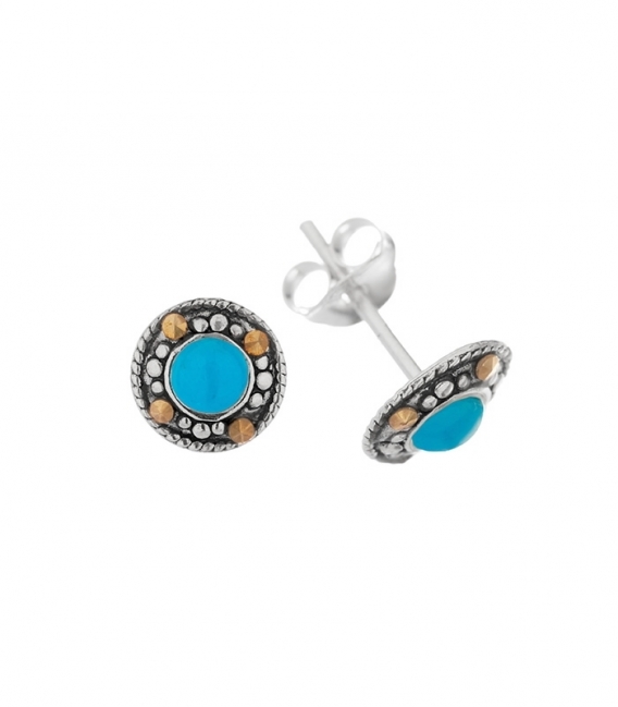 Boucles d'oreilles Email 7.6mm