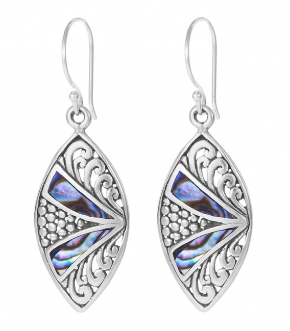 Boucles d'oreilles Argent Pierre 22mm. Prix paire