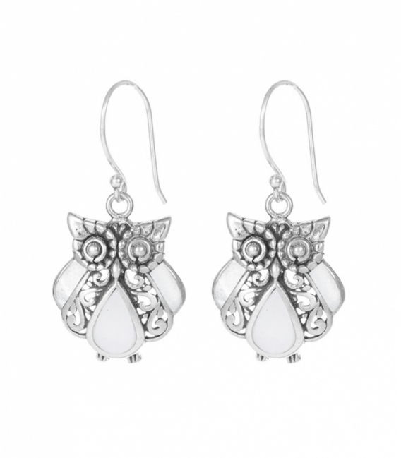 Boucles d'oreilles Pierre Hibou 16mm Prix Paire