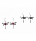 Boucles d'oreilles Argent Libellule Pierre 20mm Prix Paire