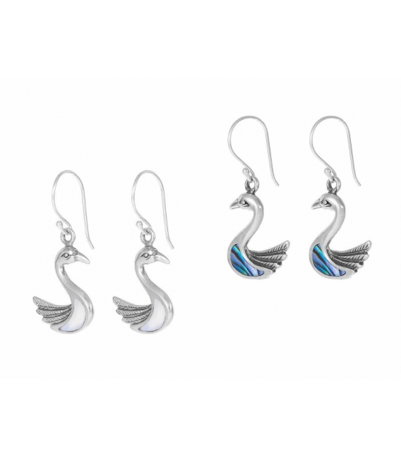 Boucles d'oreilles Pierre Cygne 15mm Prix Paire