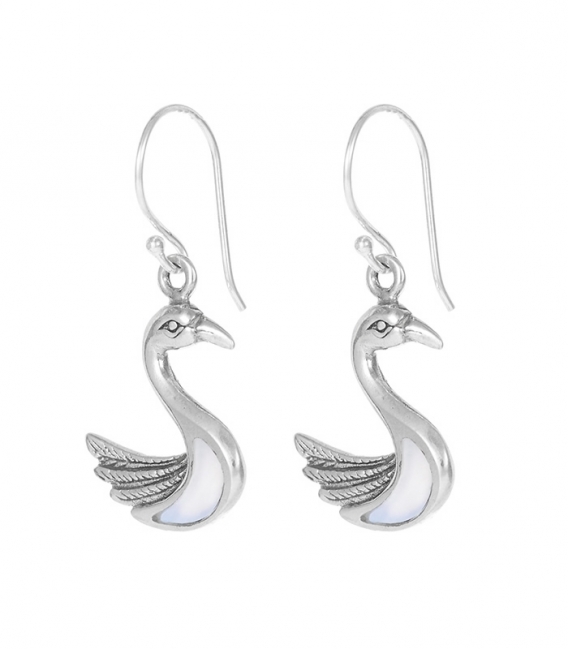 Boucles d'oreilles Pierre Cygne 15mm Prix Paire