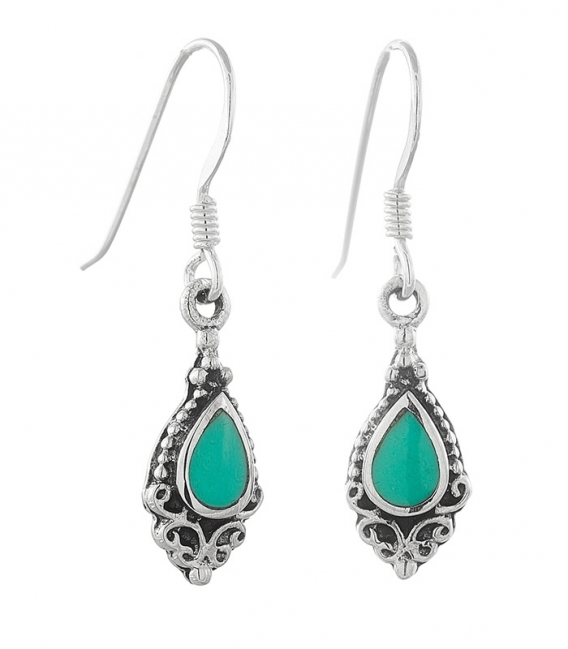 Boucles d'oreilles Argent Pierre 1,50cm Prix Paire