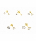 Boucles d’oreilles Zirconium Serties Recouvert Prix pair