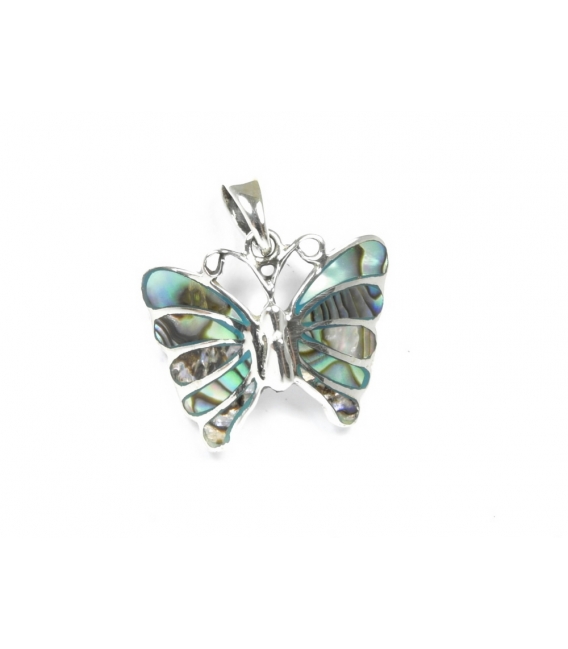 Colgante Plata Mariposa Piedra 1,80cm