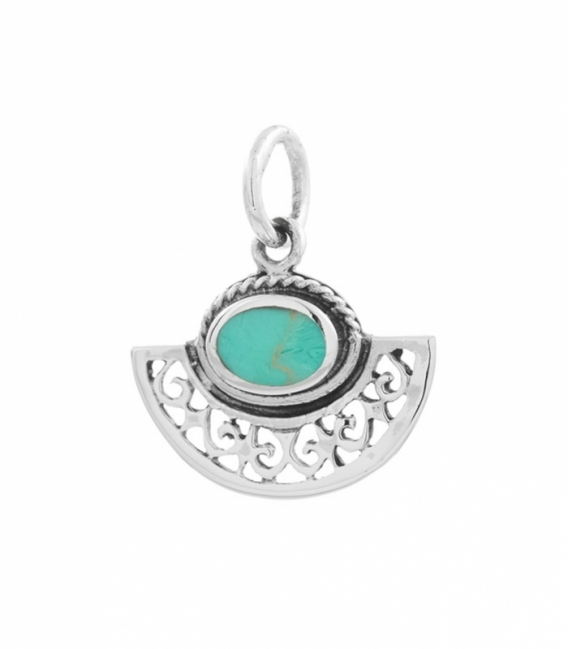 Pendentif Argent Pierre 12mm