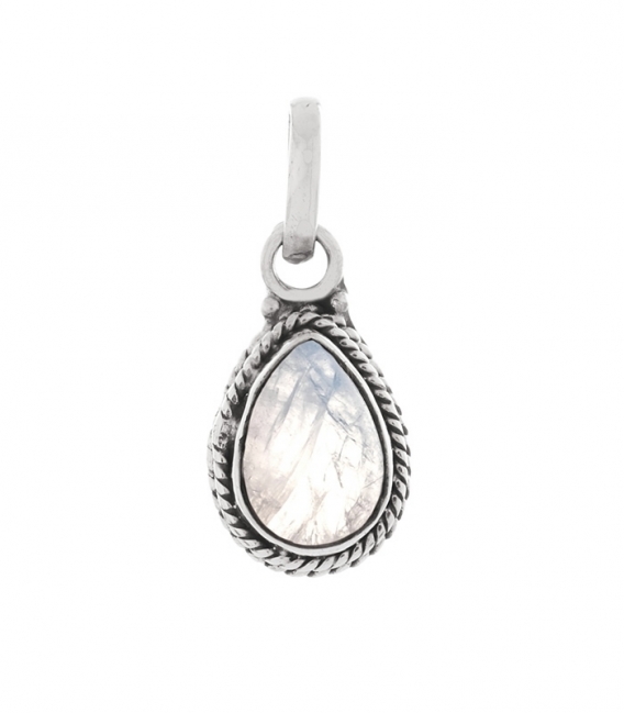 Pendentif Argent Larme Pierre 18.6mm