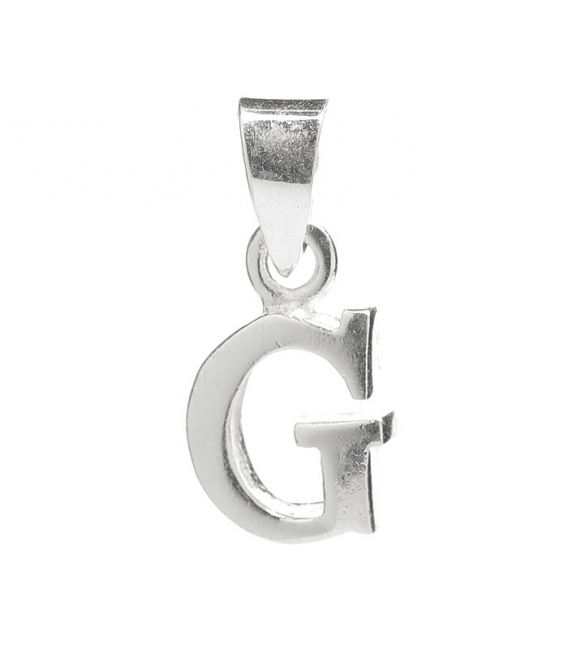 Pendentif Argent Lettre 15mm