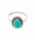 Bague Argent Turquoise 14 X 10mm