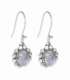 Boucles d'oreilles Vieil Argent Pierre de Lune Prix Paire